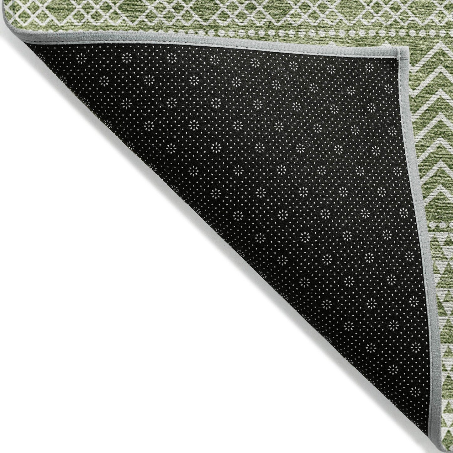 Machine Washable Indoor/ Outdoor Modern Stripes Chantille Rug