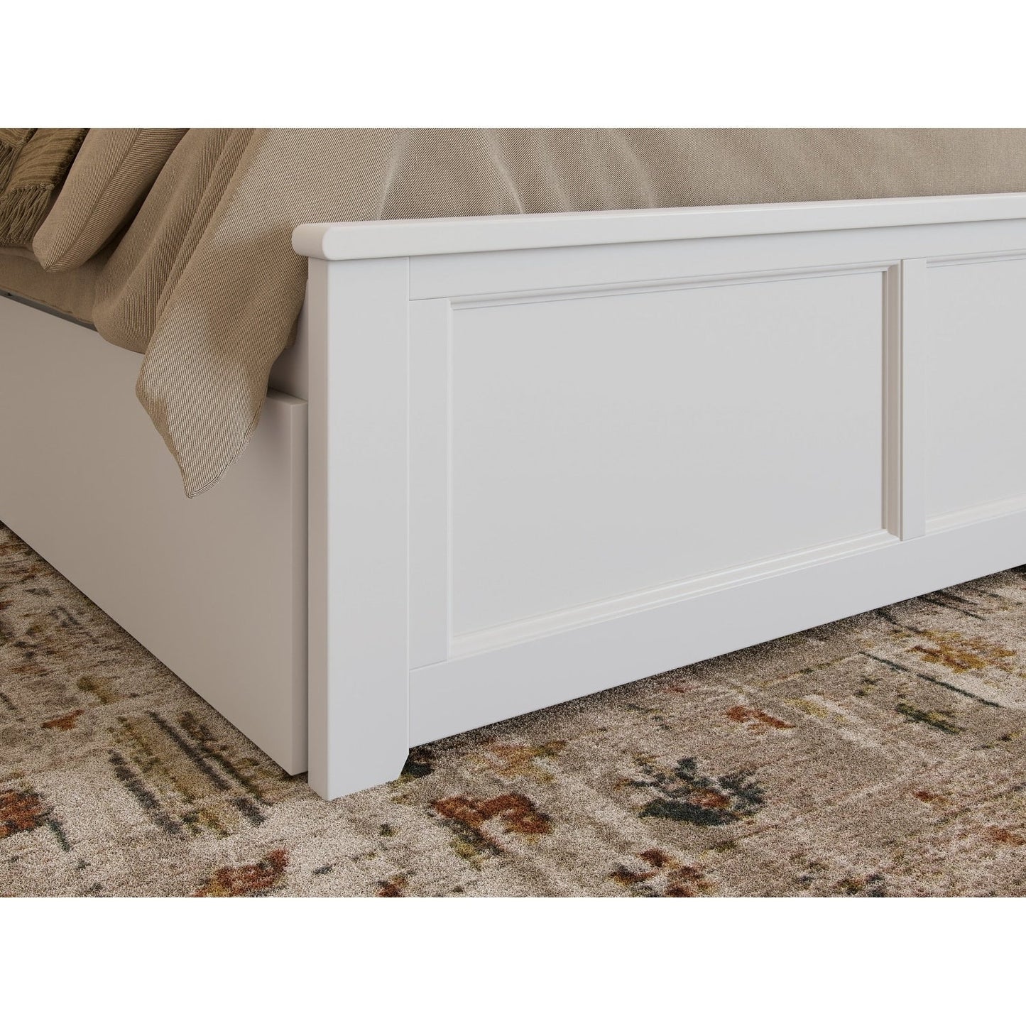 AFI Madison Platform Bed with Matching Footboard & Trundle