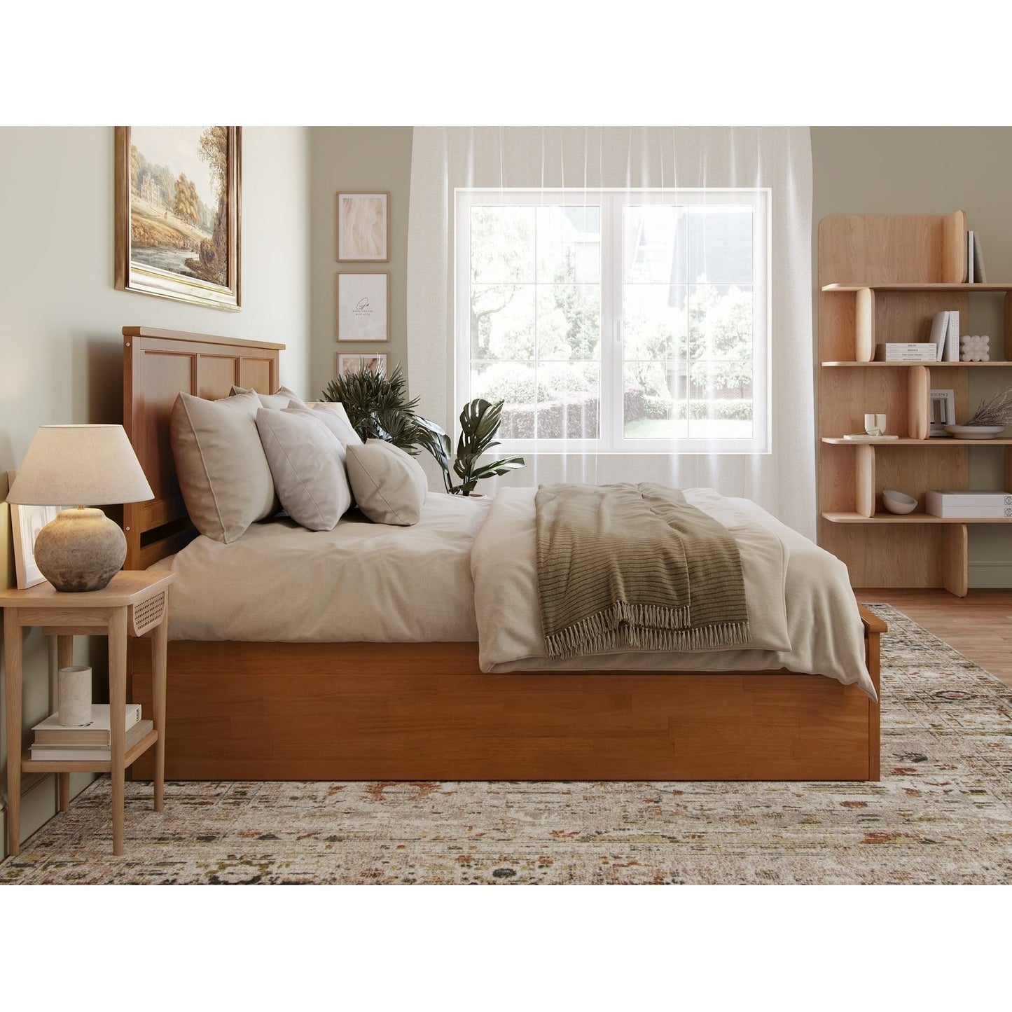 AFI Madison Platform Bed with Matching Footboard & Trundle