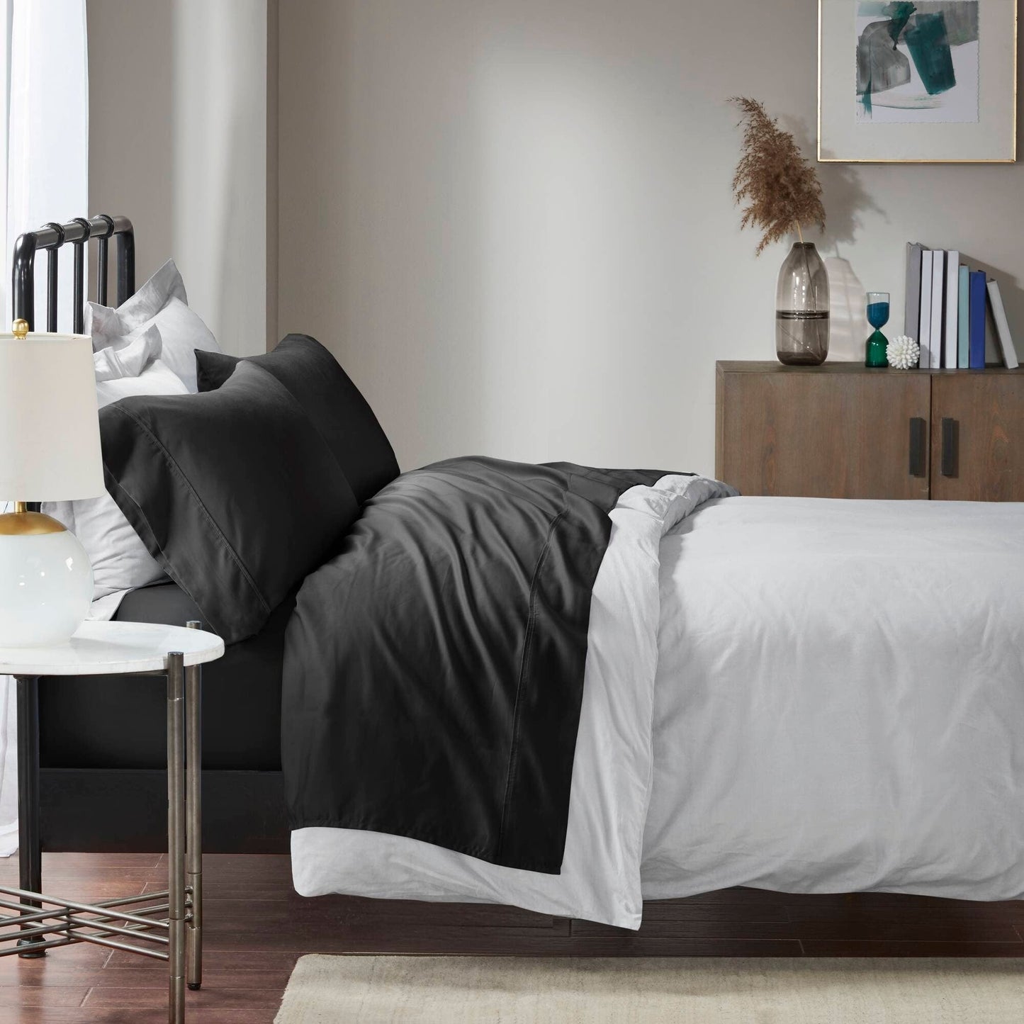 Madison Park 1500 Thread Count Cotton Blend 4 PC Sheet Set