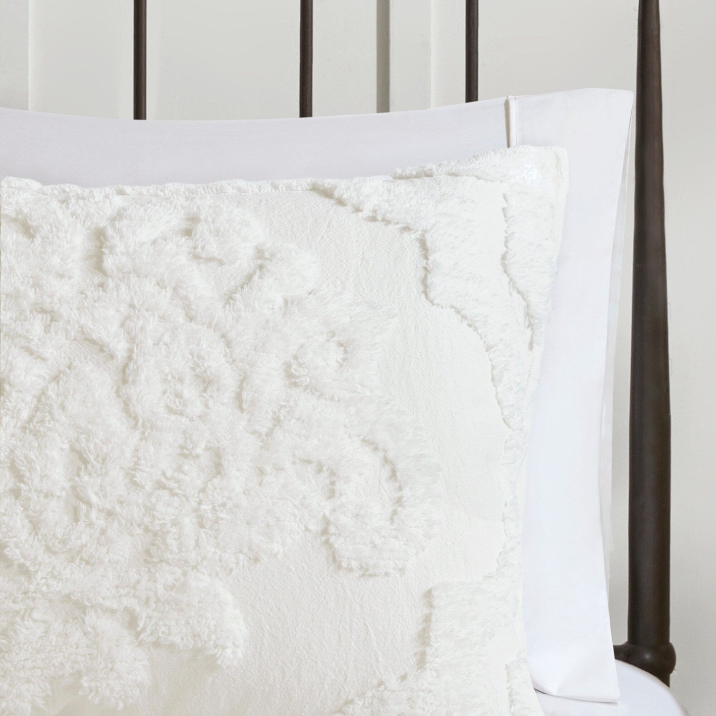 Madison Park Aeriela Tufted Cotton Chenille Damask Comforter Set