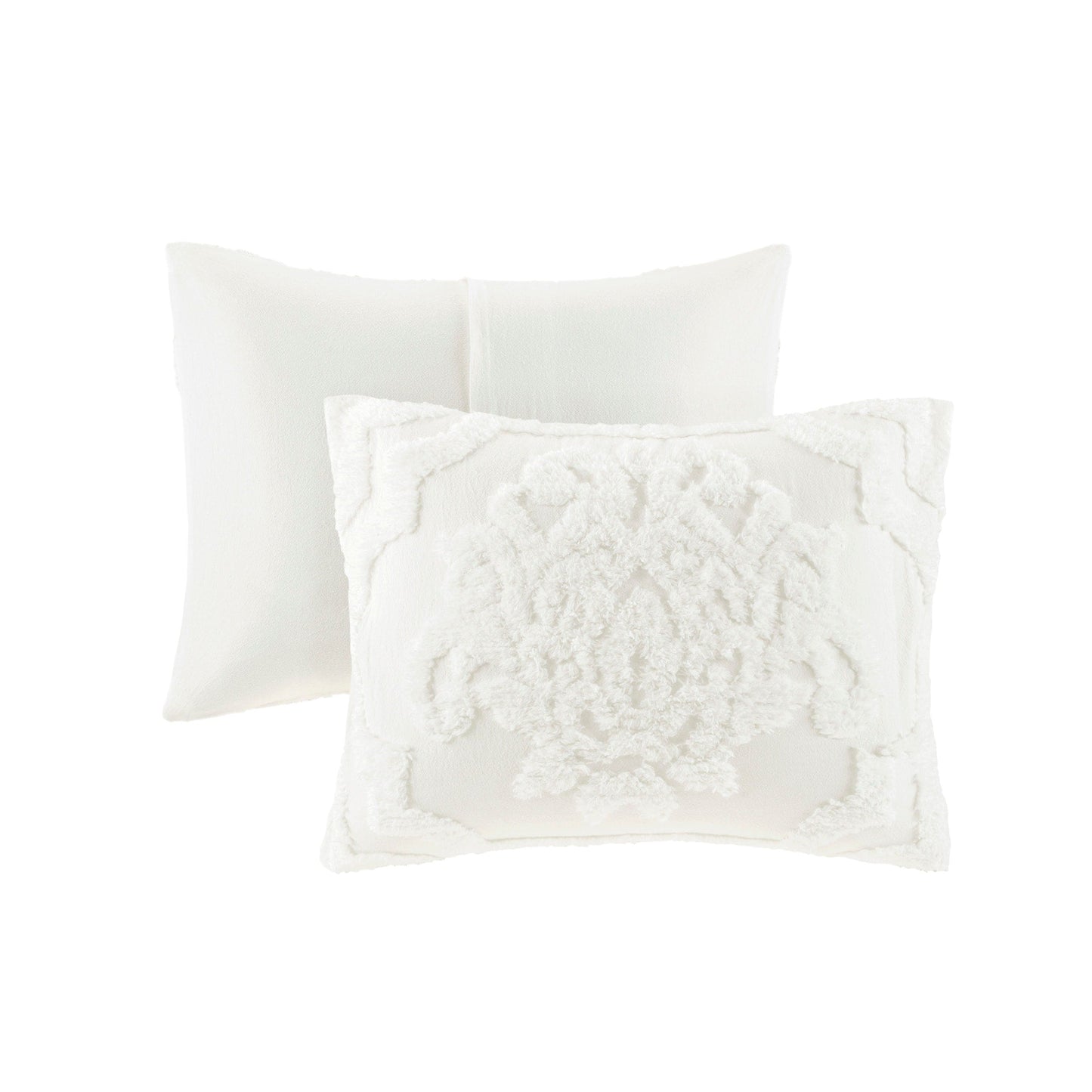 Madison Park Aeriela Tufted Cotton Chenille Damask Comforter Set