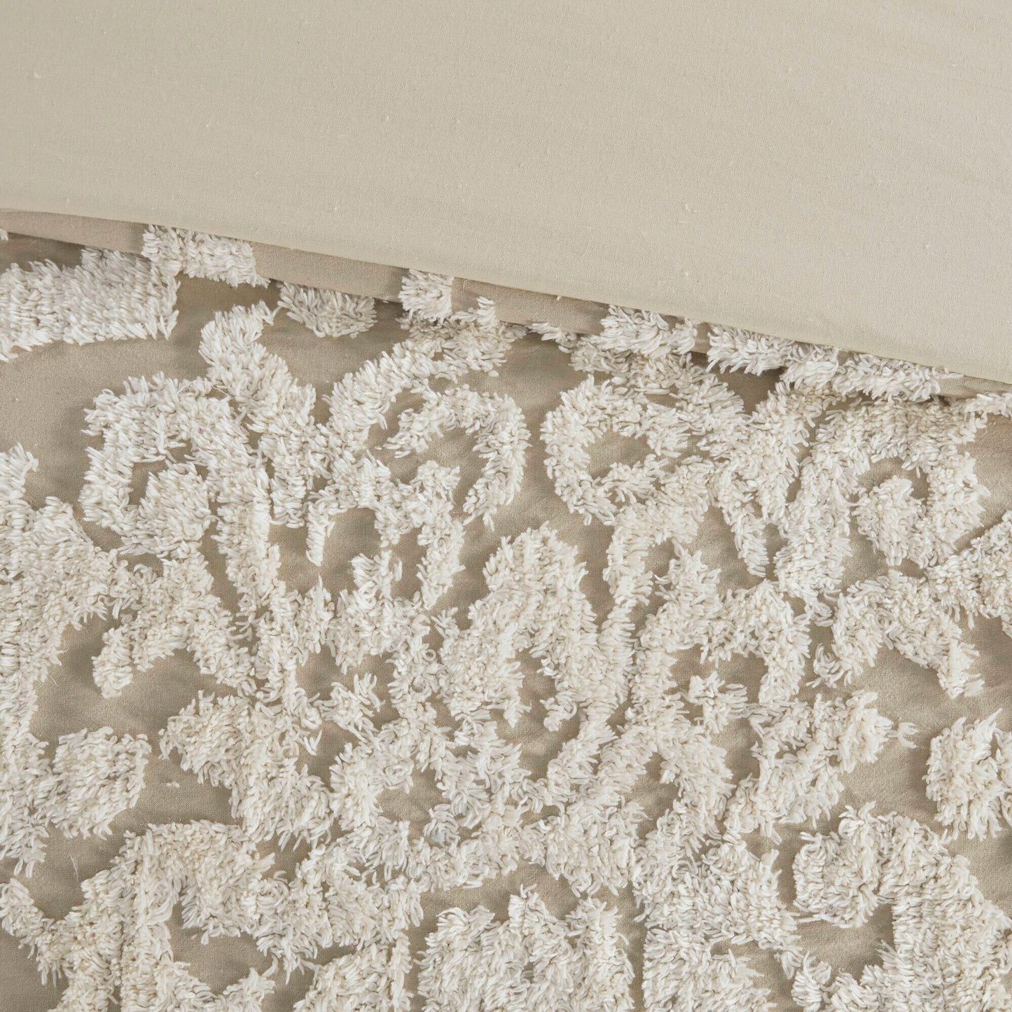 Madison Park Aeriela Tufted Cotton Chenille Damask Comforter Set