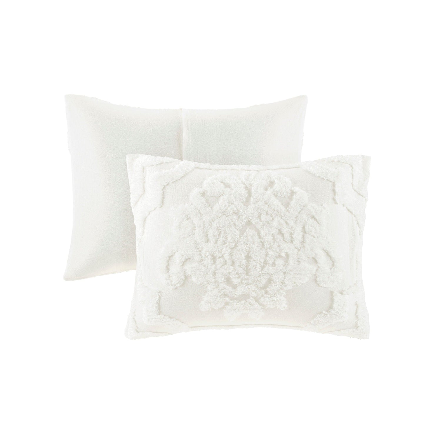Madison Park Aeriela Tufted Cotton Chenille Damask Duvet Cover Set