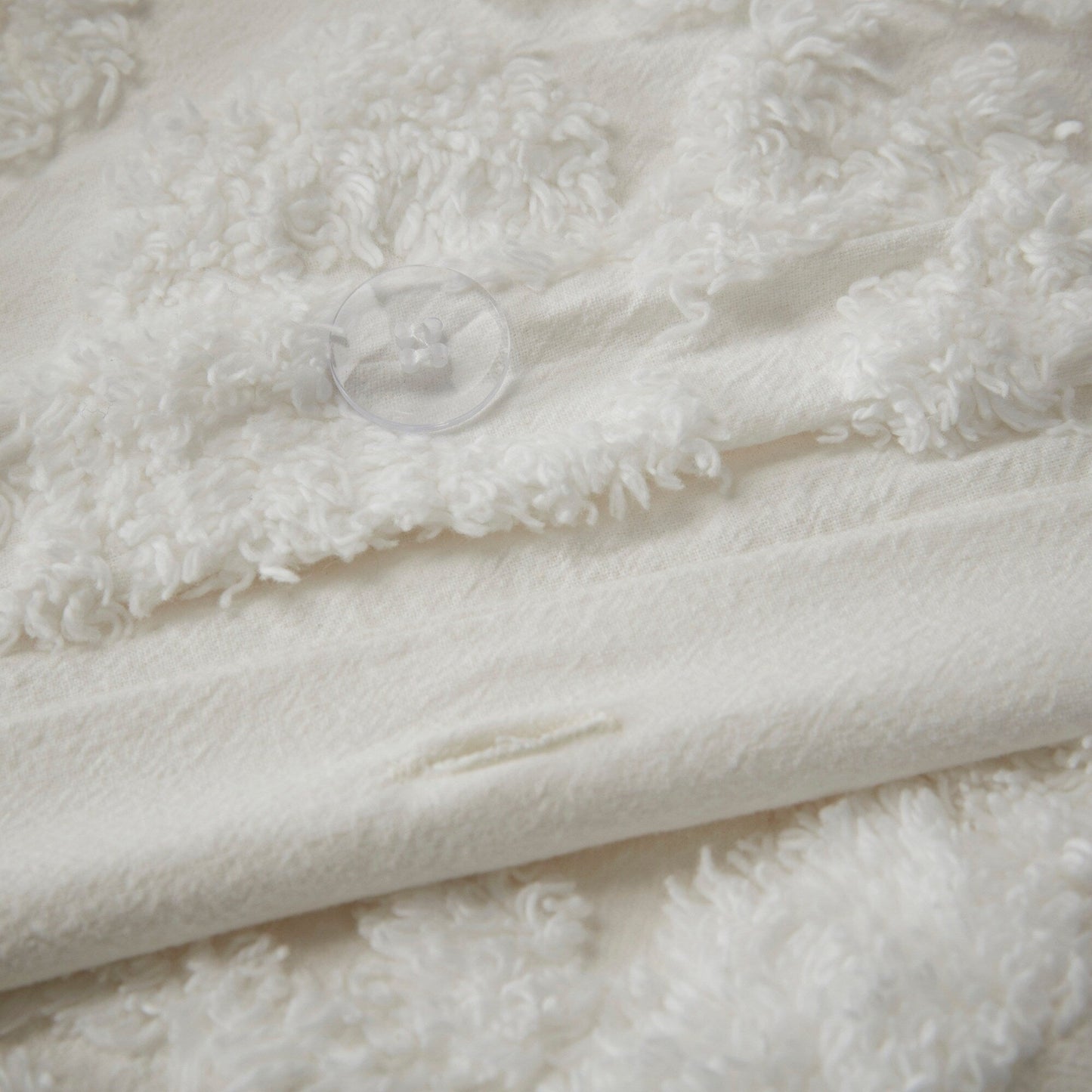 Madison Park Aeriela Tufted Cotton Chenille Damask Duvet Cover Set