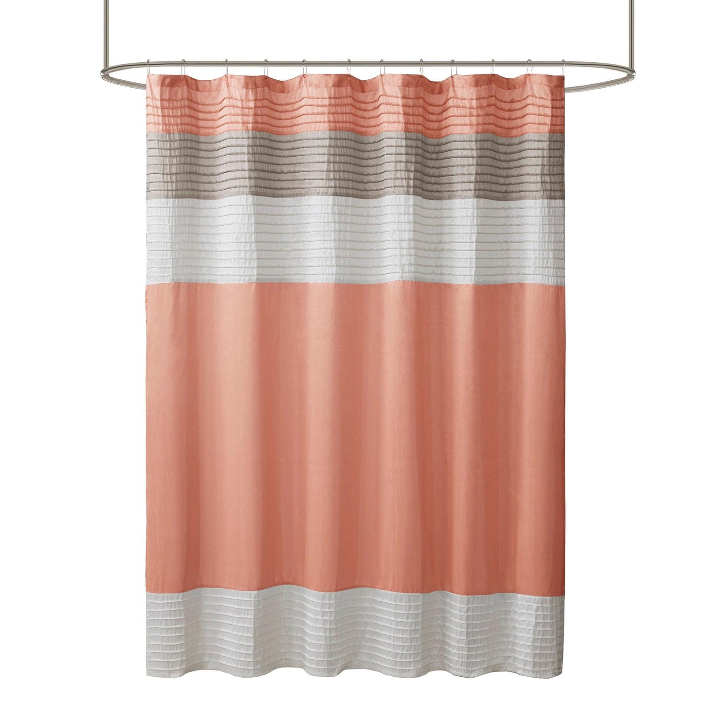 Madison Park Amherst Faux Silk Shower Curtain