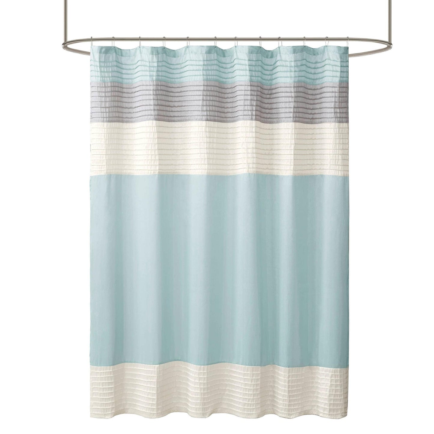 Madison Park Amherst Faux Silk Shower Curtain