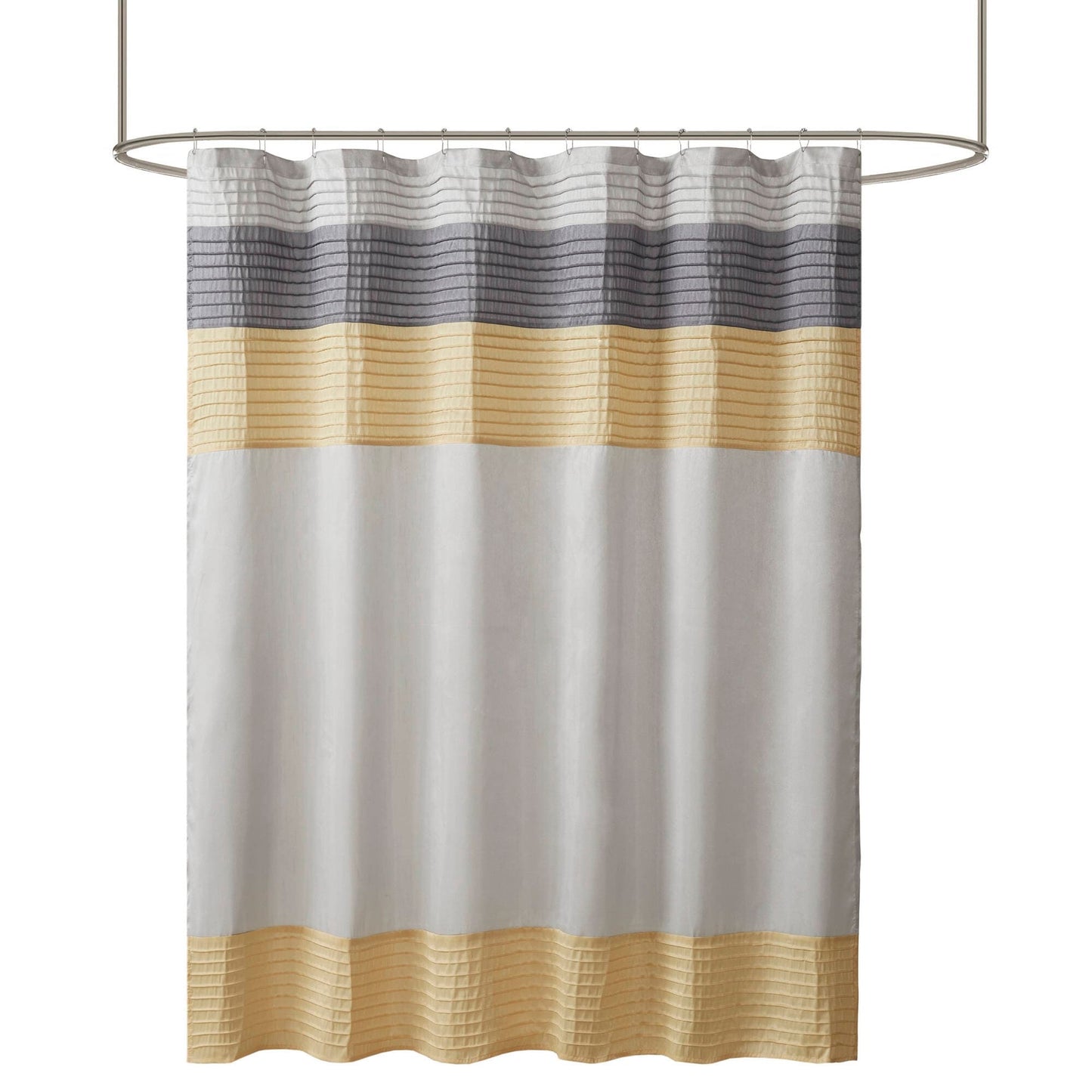 Madison Park Amherst Faux Silk Shower Curtain
