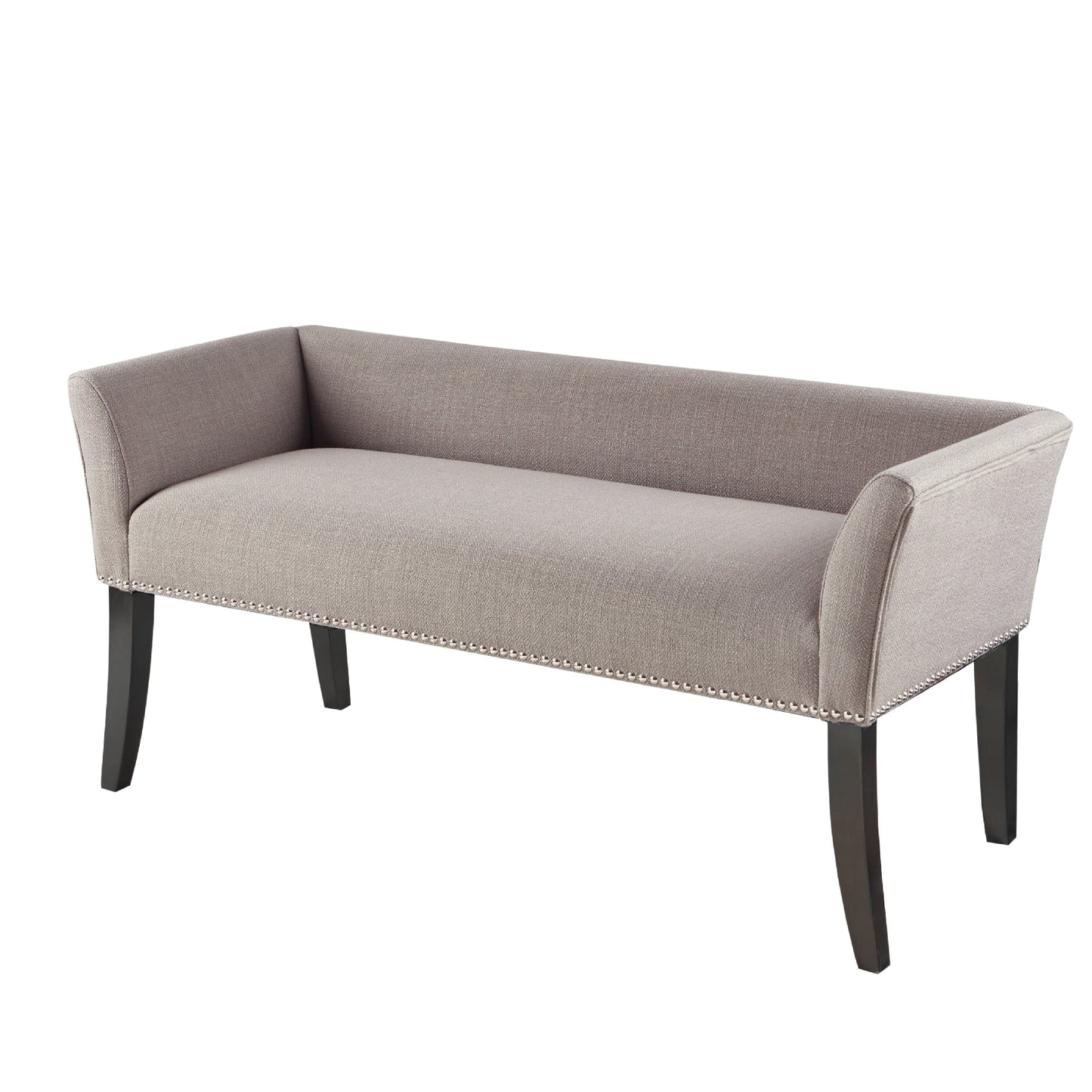 Banc rembourré Madison Park Welburn 49,5 avec dossier et pieds en bois