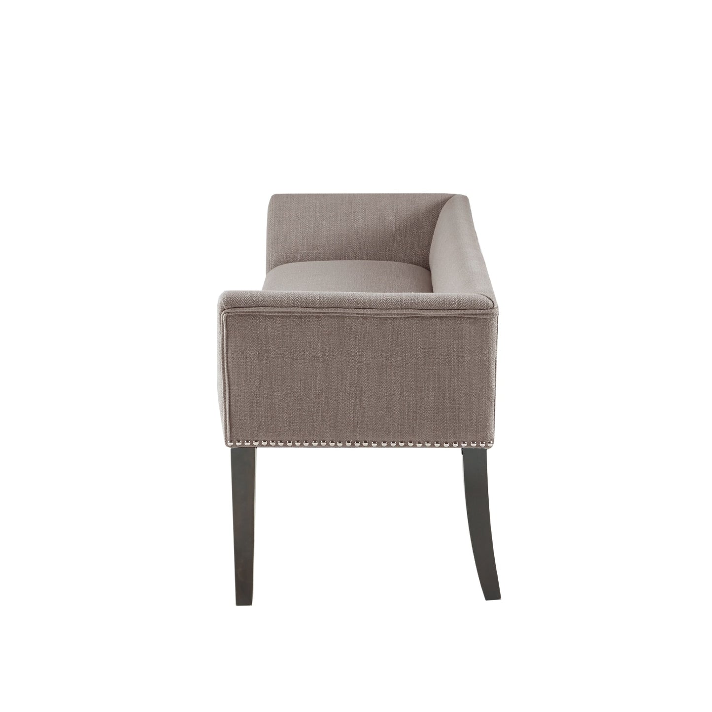 Banc rembourré Madison Park Welburn 49,5 avec dossier et pieds en bois