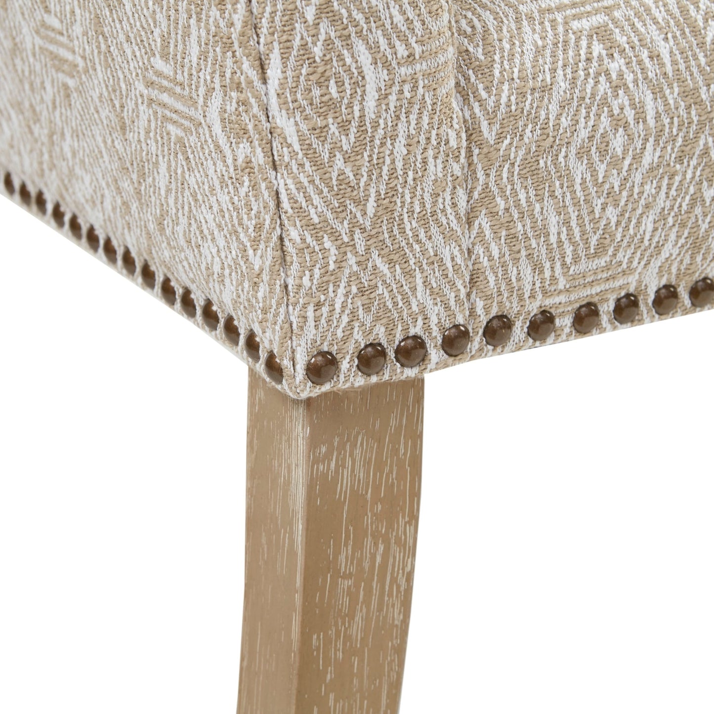 Banc rembourré Madison Park Welburn 49,5 avec dossier et pieds en bois