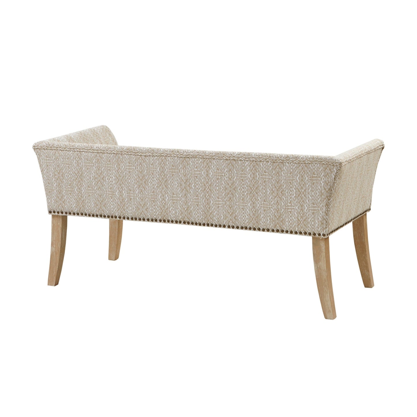 Banc rembourré Madison Park Welburn 49,5 avec dossier et pieds en bois