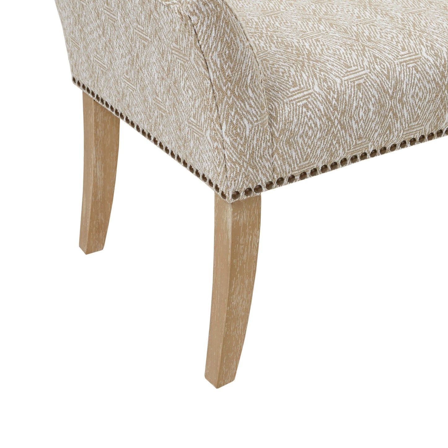 Banc rembourré Madison Park Welburn 49,5 avec dossier et pieds en bois