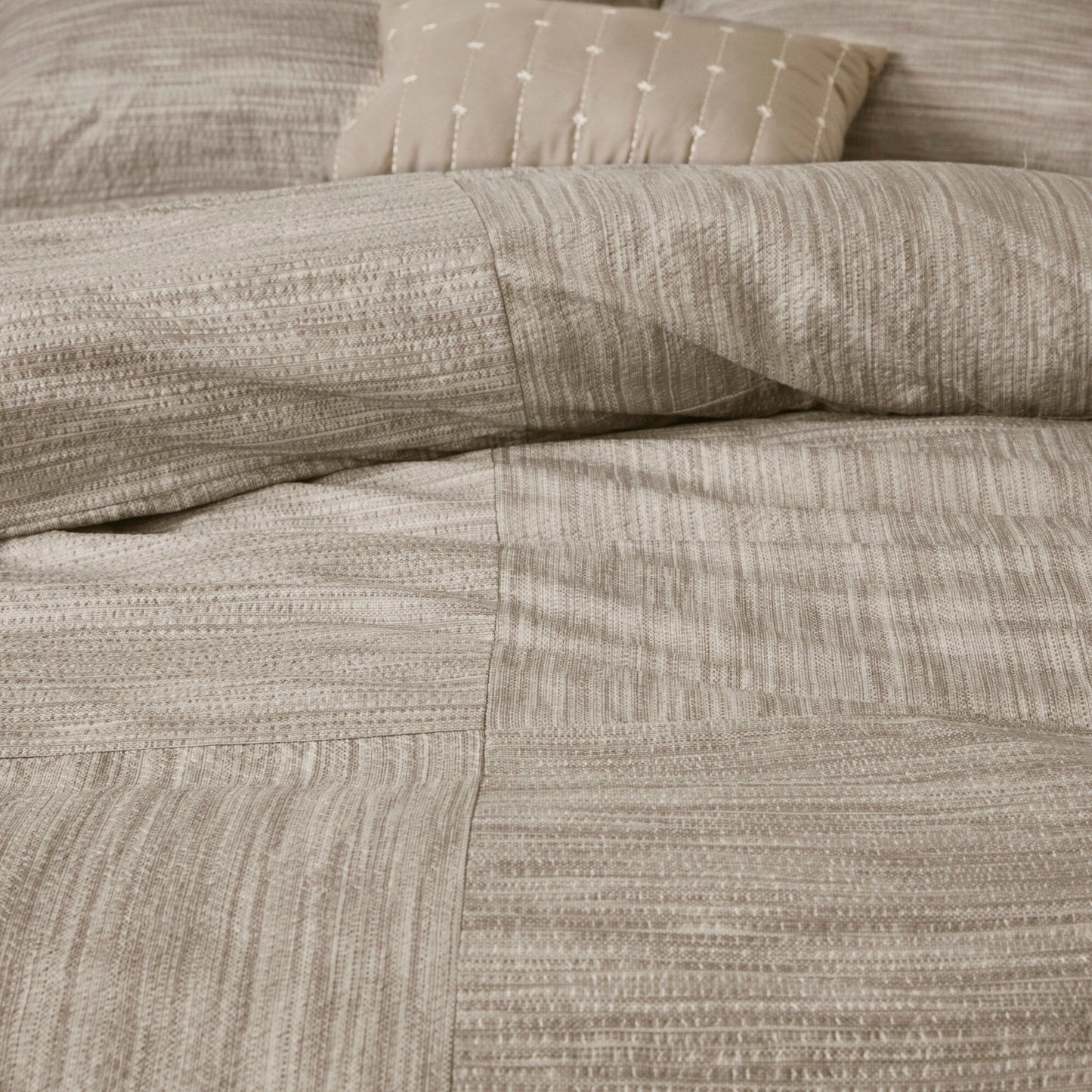 Madison Park Clayton 7 Piece Printed Seersucker Comforter Set