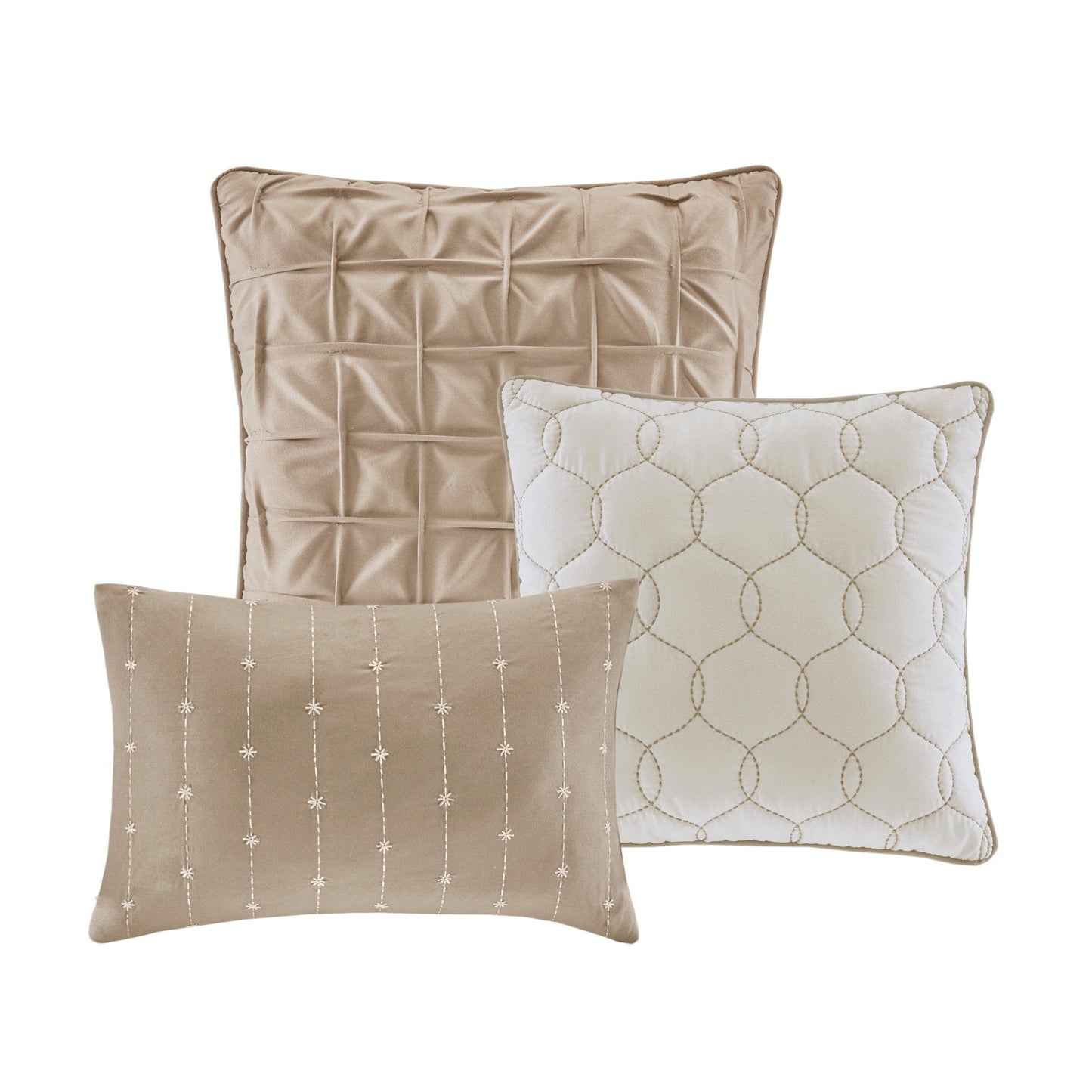 Madison Park Clayton 7 Piece Printed Seersucker Comforter Set