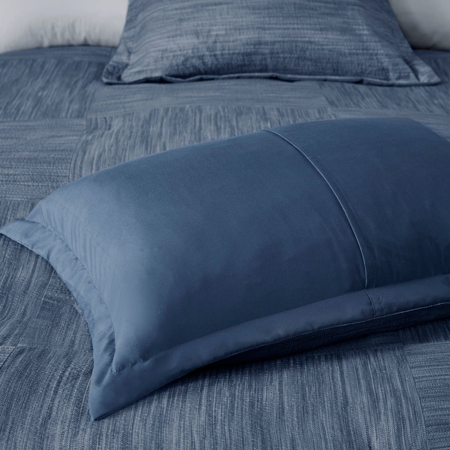 Madison Park Clayton 7 Piece Printed Seersucker Comforter Set