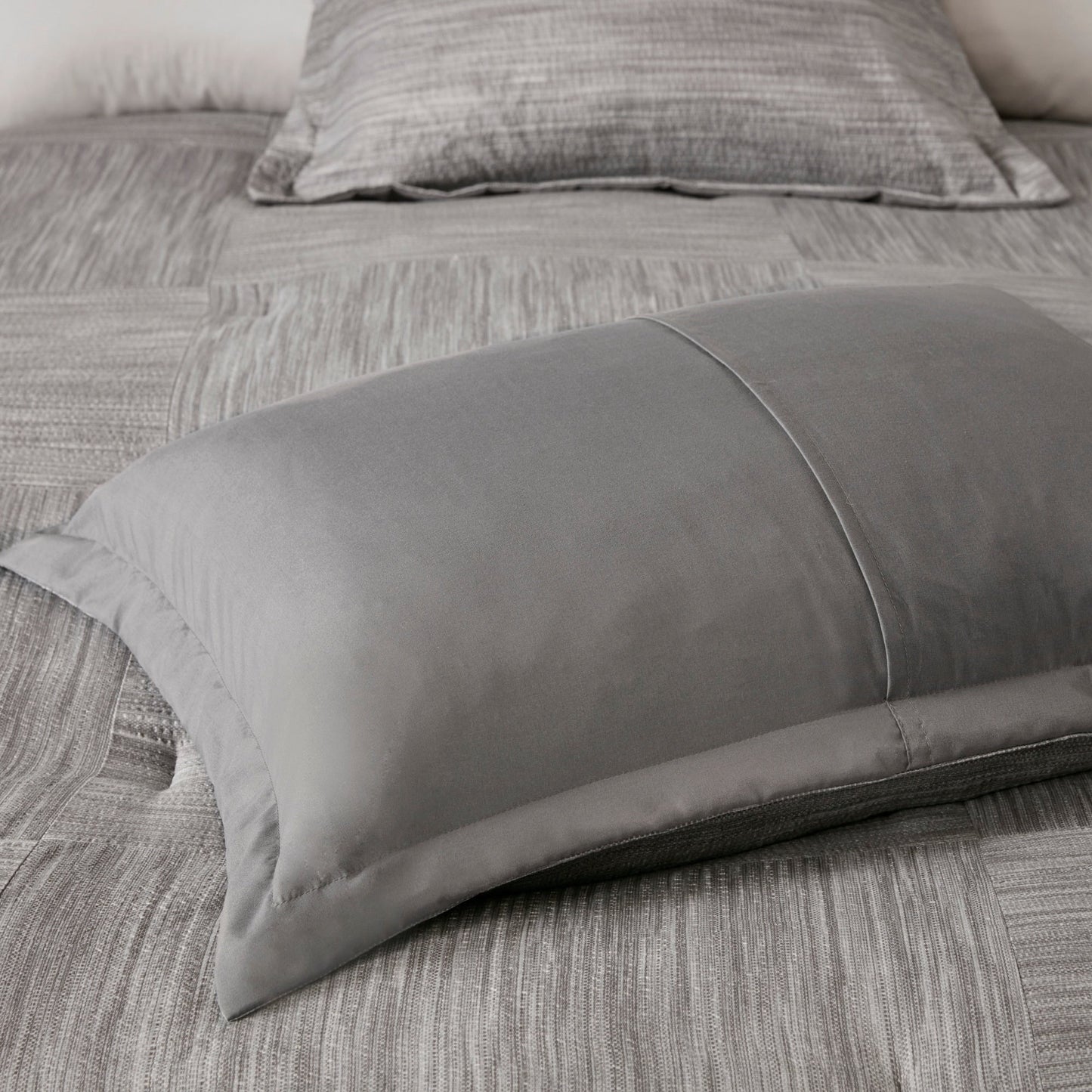 Madison Park Clayton 7 Piece Printed Seersucker Comforter Set