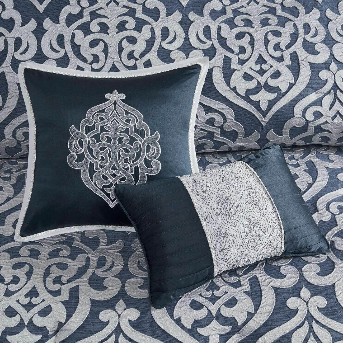 Madison Park Dillon 8 Piece Jacquard Comforter Set