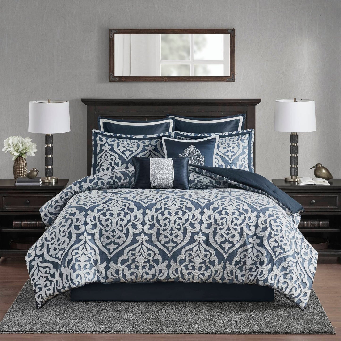 Madison Park Dillon 8 Piece Jacquard Comforter Set