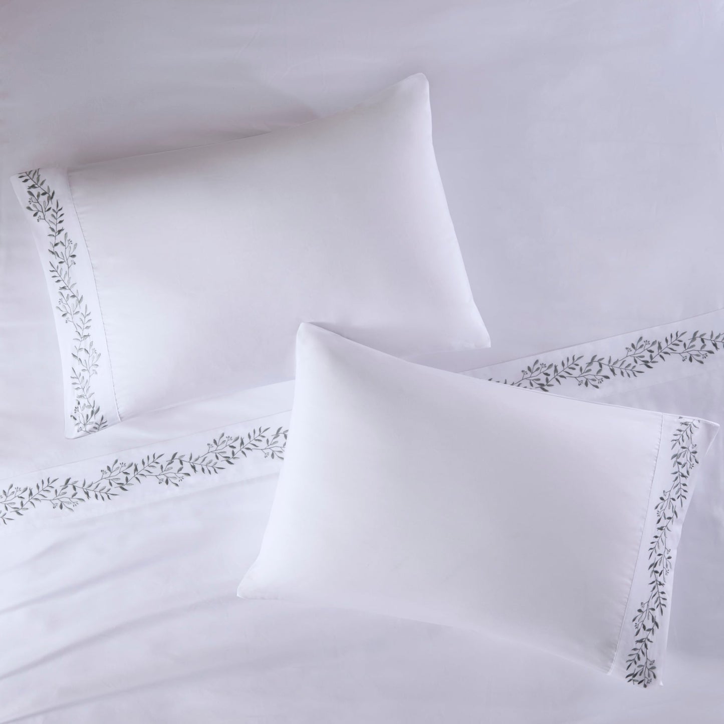 Madison Park Embroidered Microfiber 4 PC Sheet Set