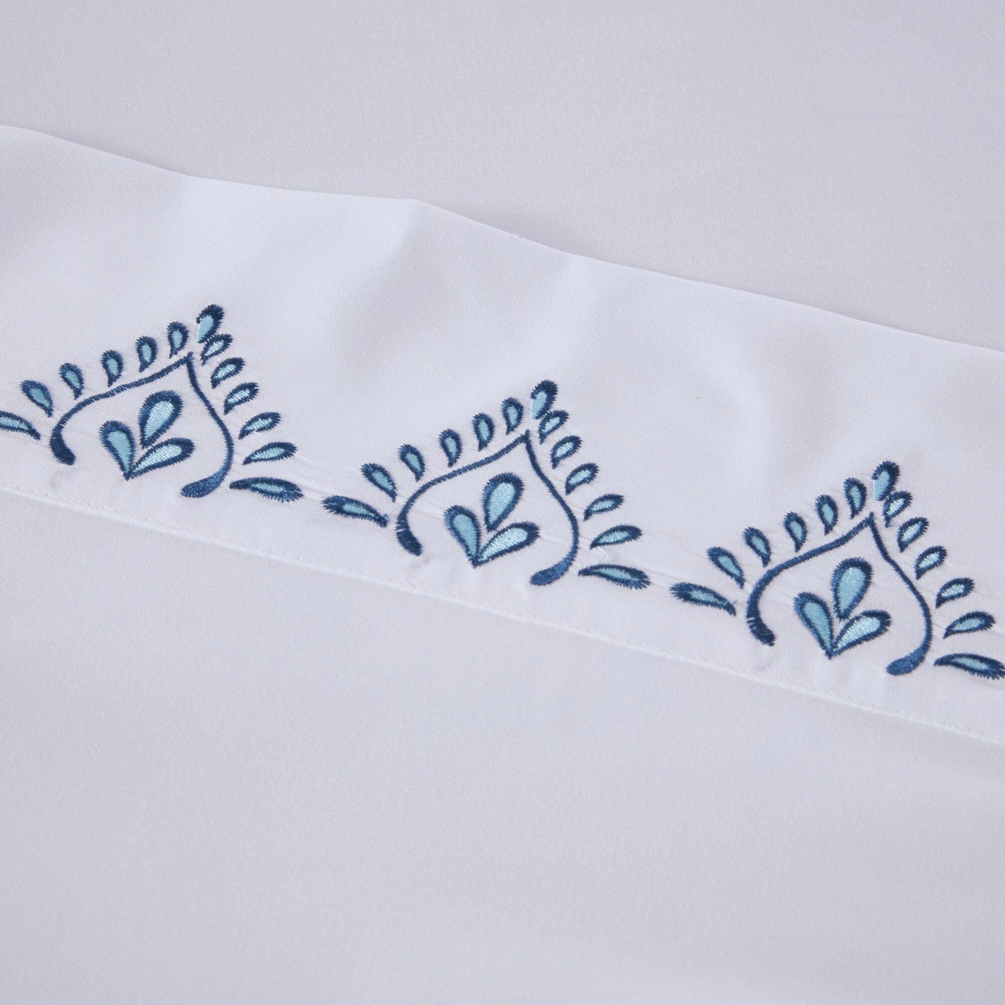 Madison Park Embroidered Microfiber 4 PC Sheet Set