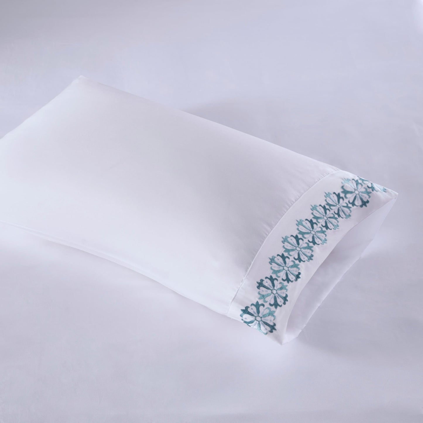 Madison Park Embroidered Microfiber 4 PC Sheet Set