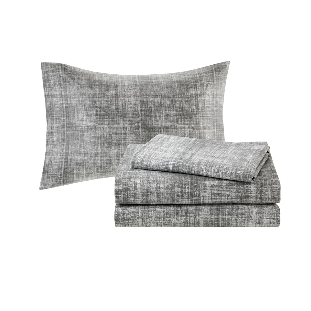Madison Park Essentials Barret Aqua Comforter Set with Cotton Bed Sheets