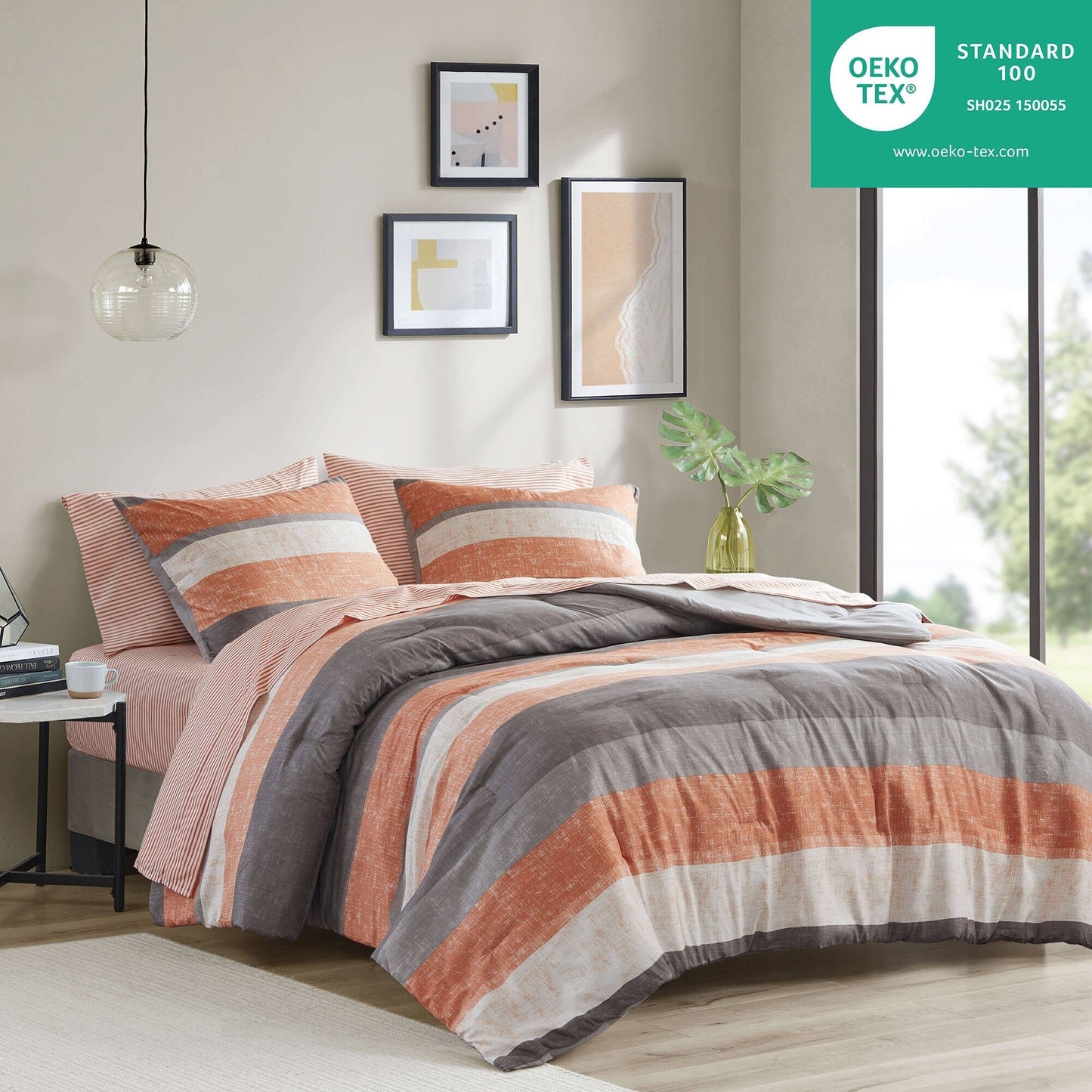 Madison Park Essentials Deacon Comforter Set with Bed Sheets