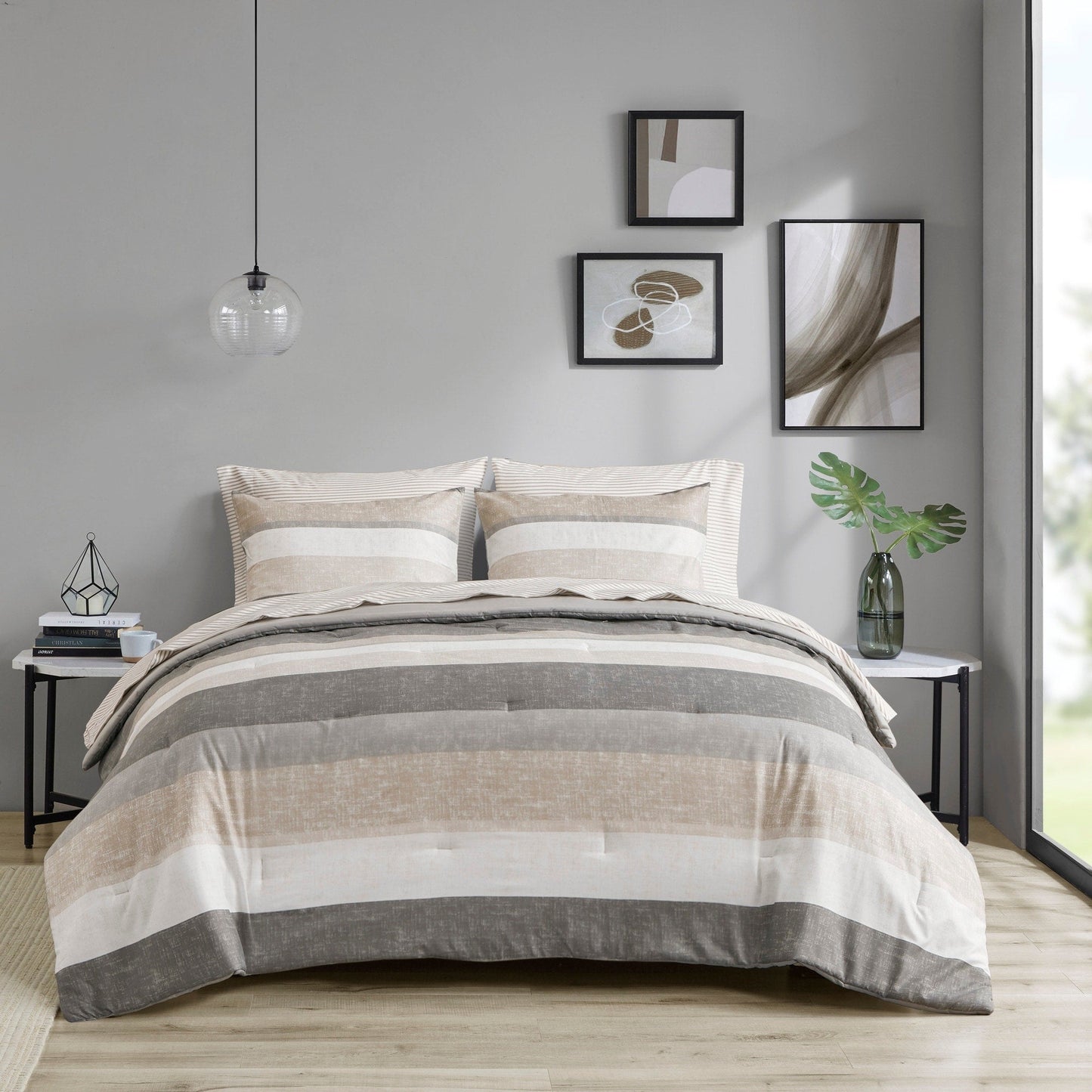 Madison Park Essentials Deacon Comforter Set with Bed Sheets