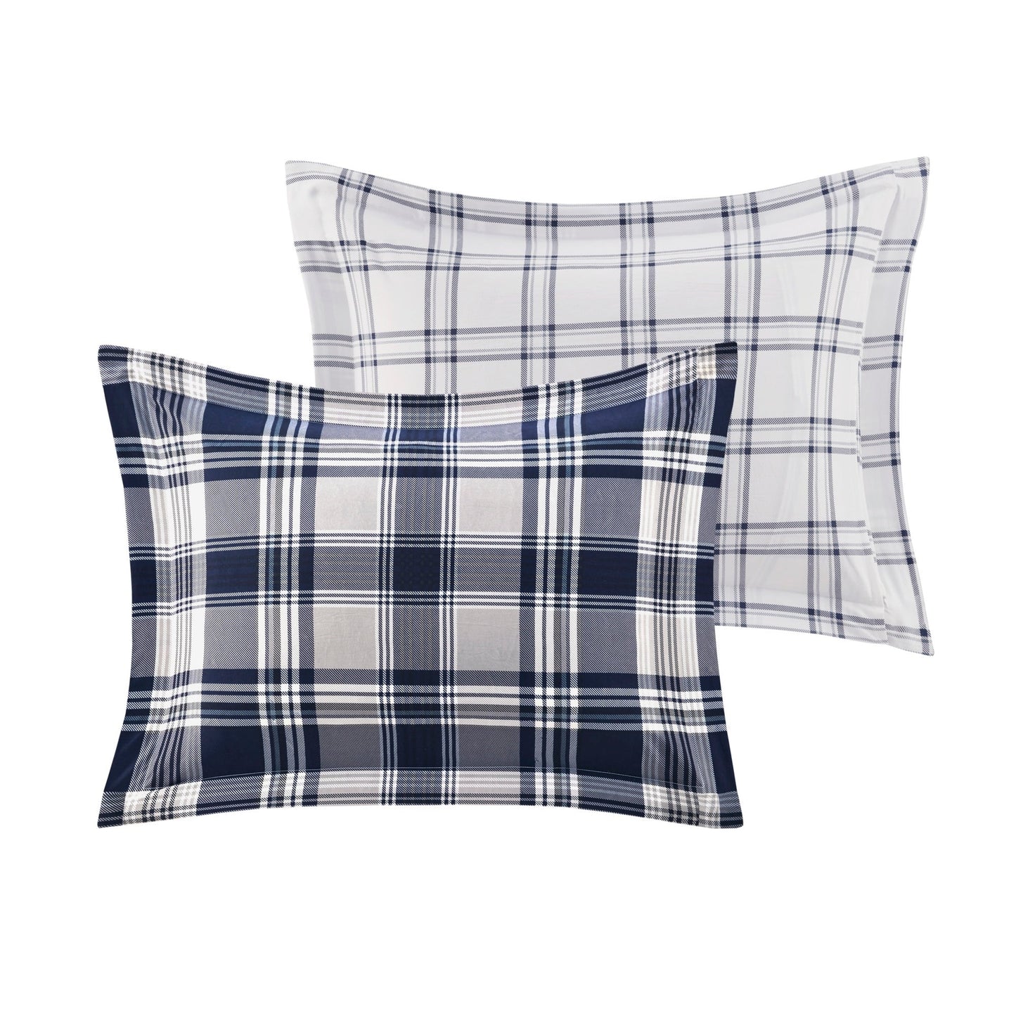 Madison Park Essentials Paton Navy Reversible Comforter Set with Bed Sheets
