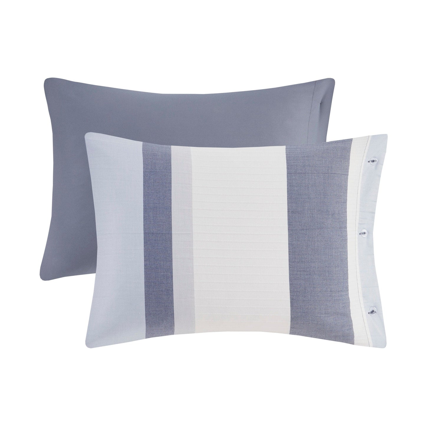 Madison Park Levi Blue/ Natural 5 Piece Jacquard Comforter Set