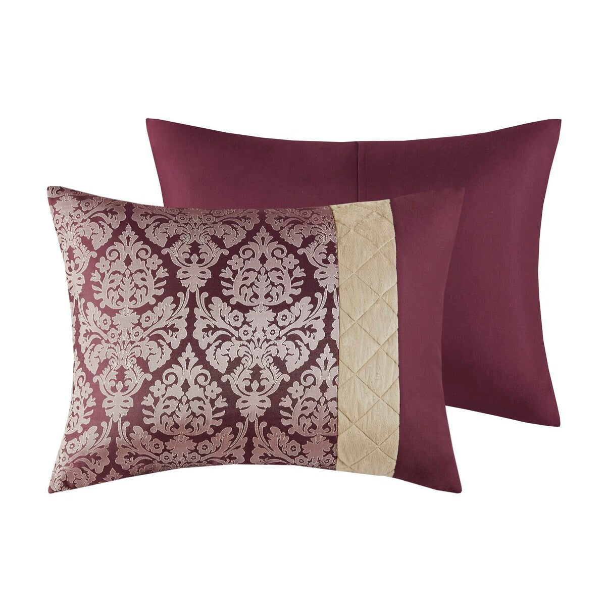 Madison Park Lily 6 Piece Jacquard Comforter Set with Throw Pillows