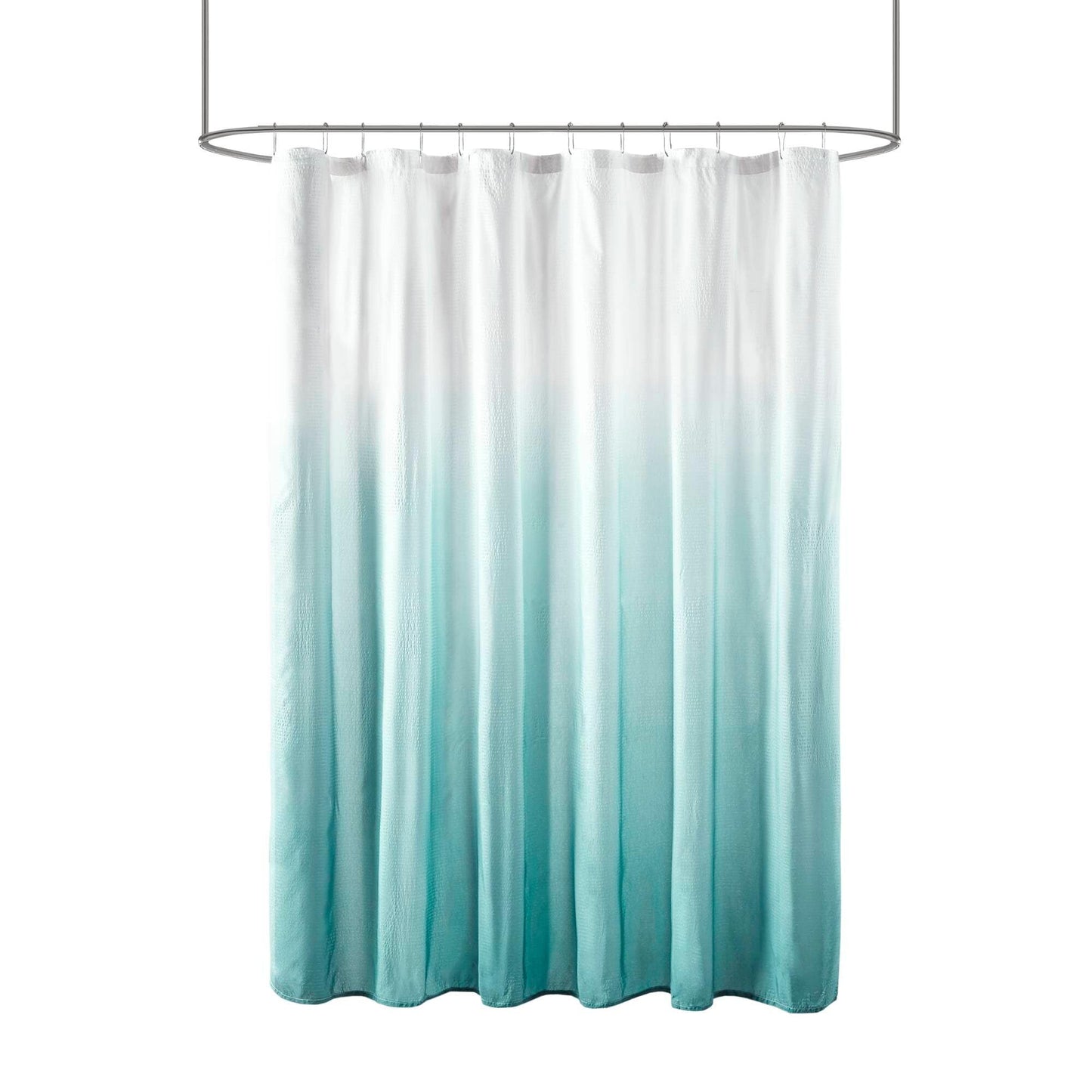 Madison Park Loire Ombre Printed Seersucker Shower Curtain