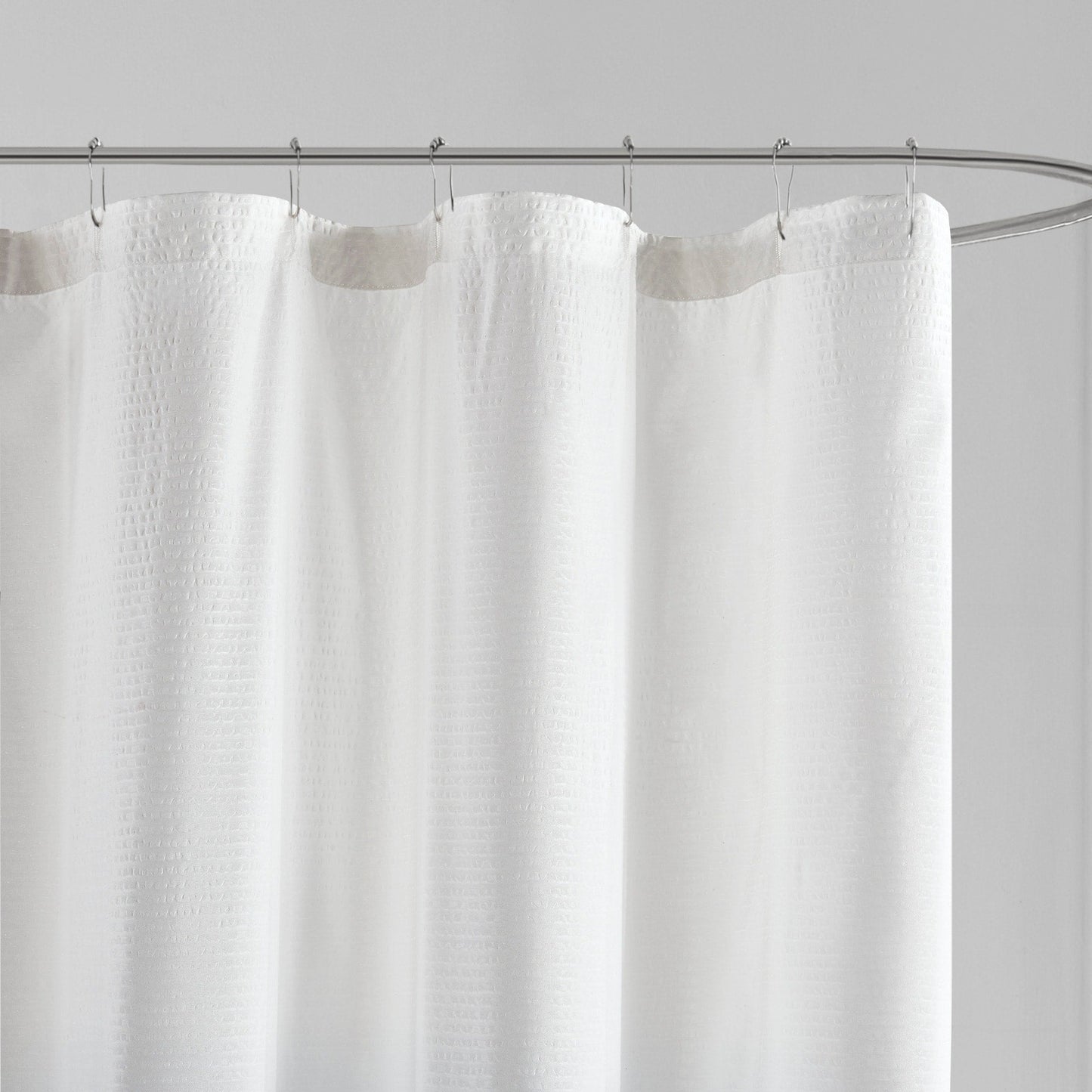 Madison Park Loire Ombre Printed Seersucker Shower Curtain