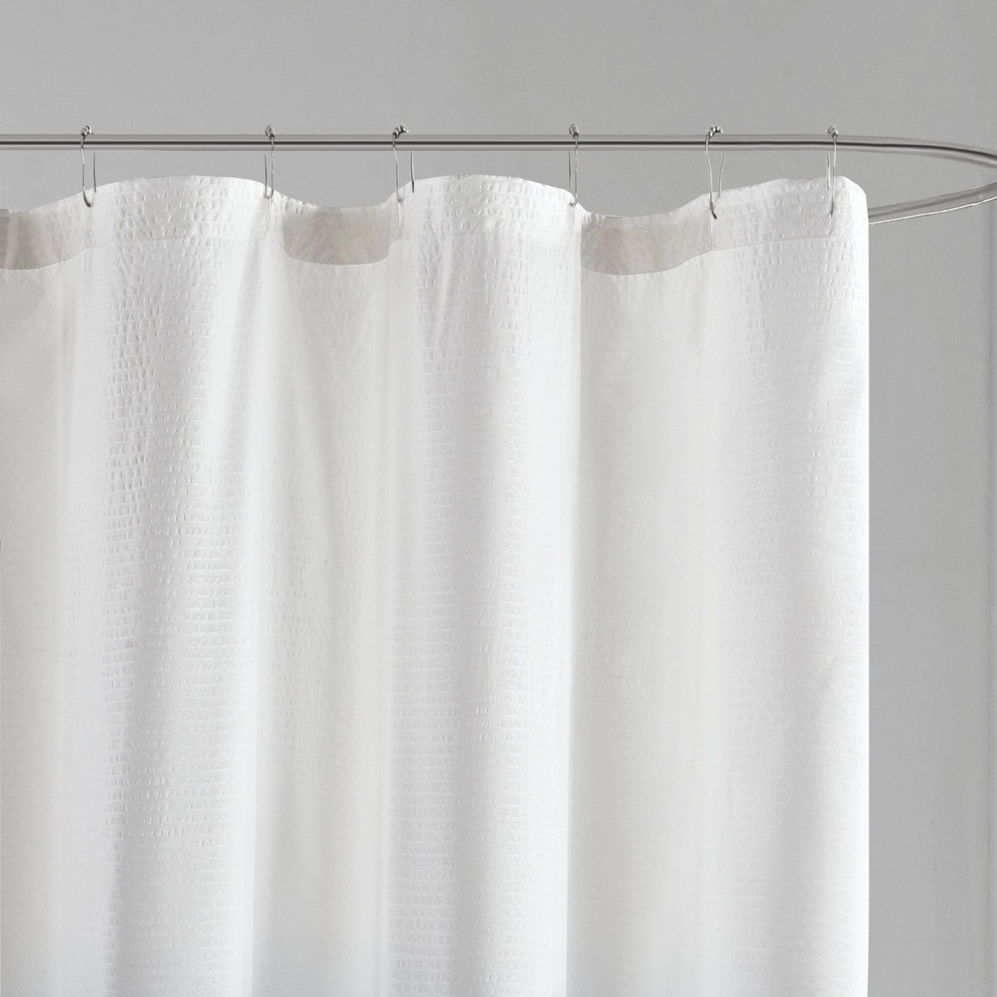 Madison Park Loire Ombre Printed Seersucker Shower Curtain