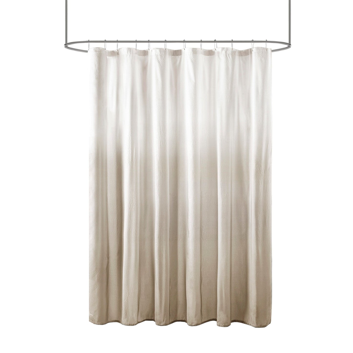 Madison Park Loire Ombre Printed Seersucker Shower Curtain