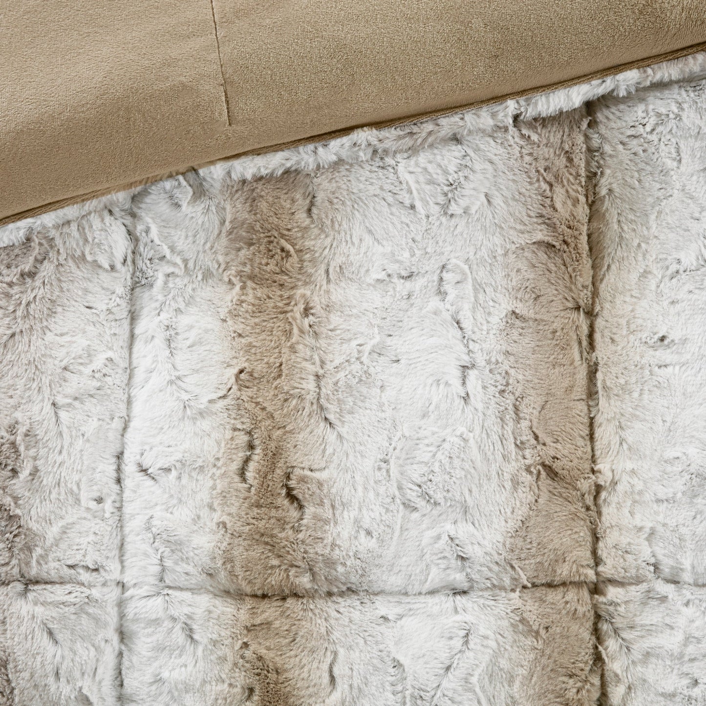 Madison Park Marselle Faux Fur Comforter Set