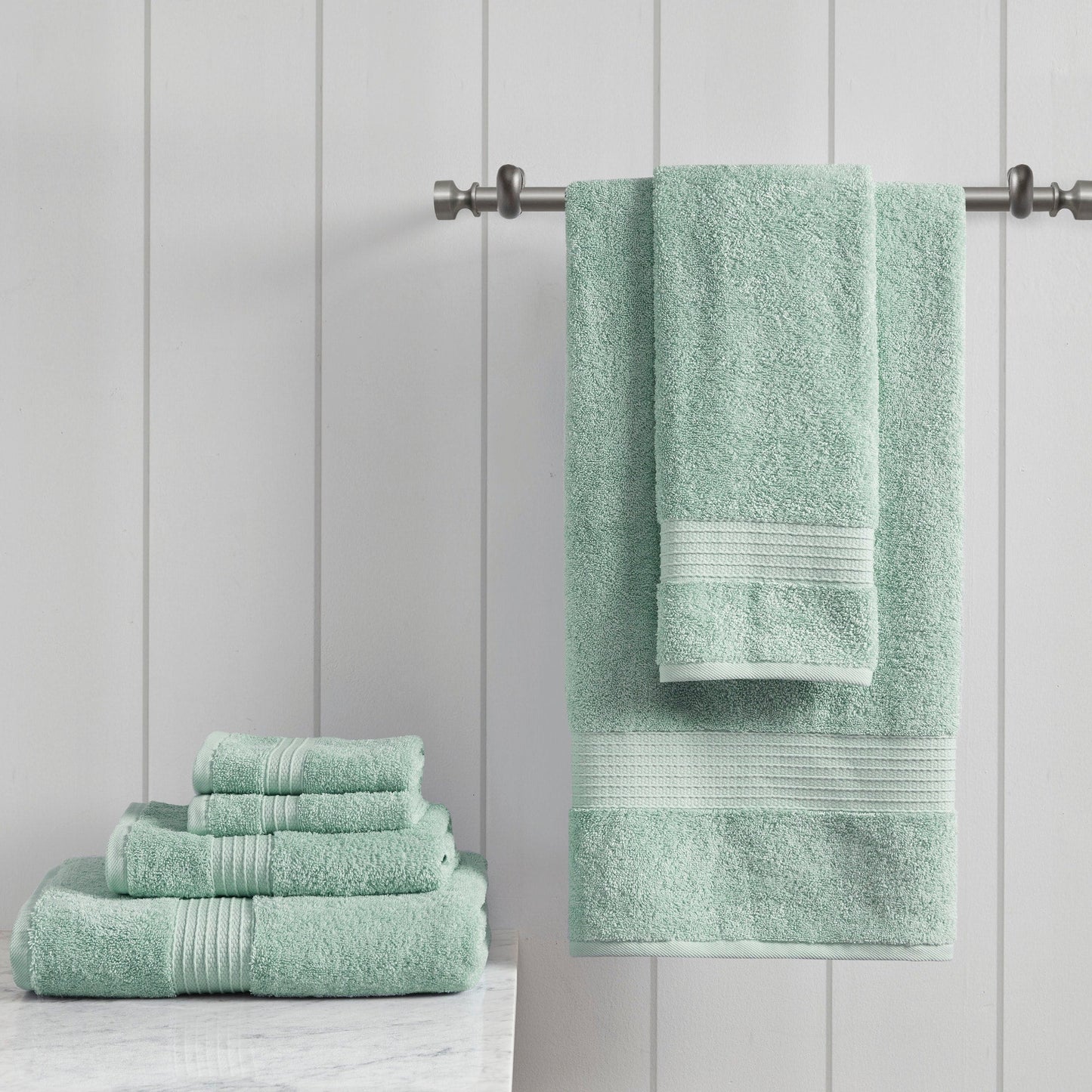 Madison Park Organic 6 Piece Cotton Towel Set