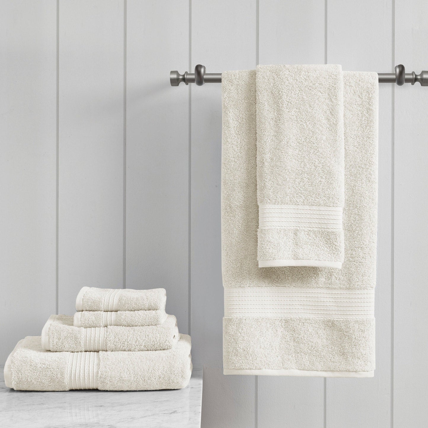 Madison Park Organic 6 Piece Cotton Towel Set