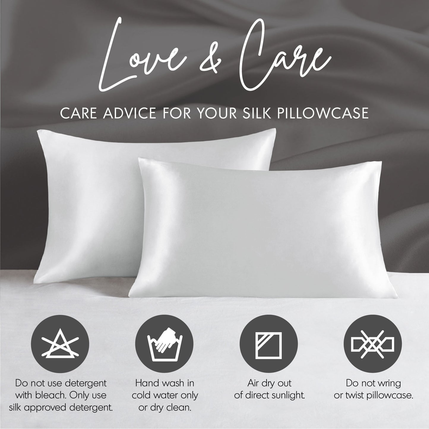 Madison Park Silk 100% Mulberry Single Pillowcase