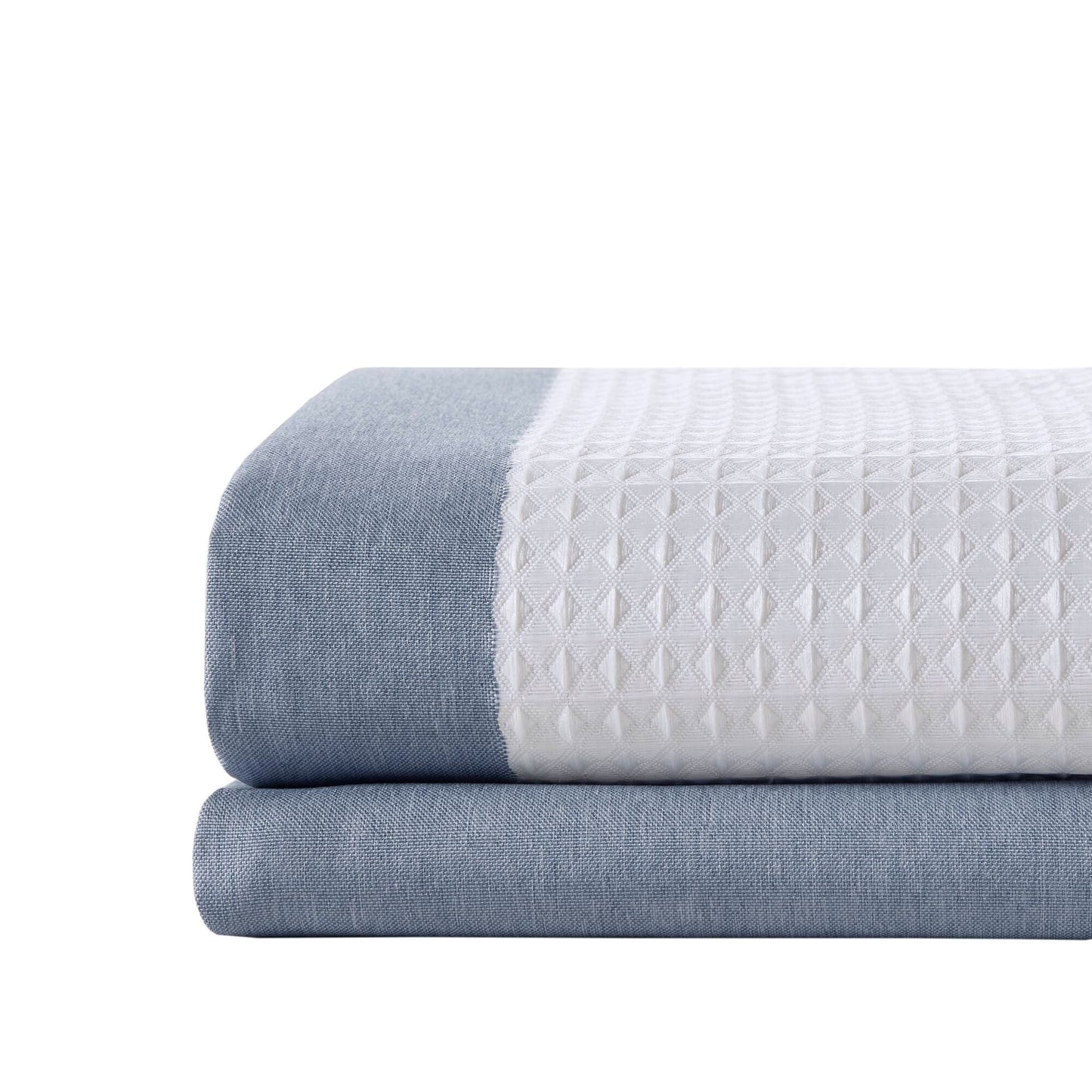 Madison Park Spa Waffle Shower Curtain with 3M Treatment