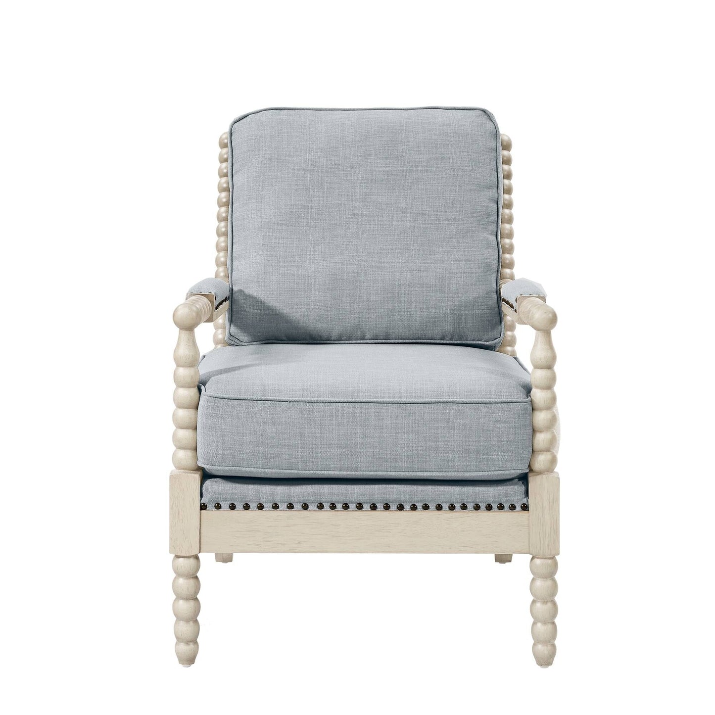 Madison Park Donohue Turned Wood Frame Armchair