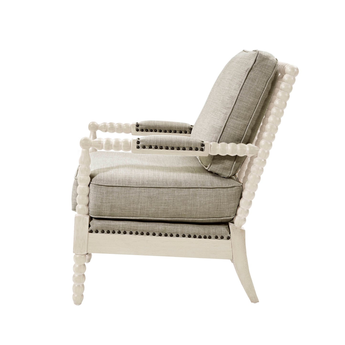 Madison Park Donohue Turned Wood Frame Armchair