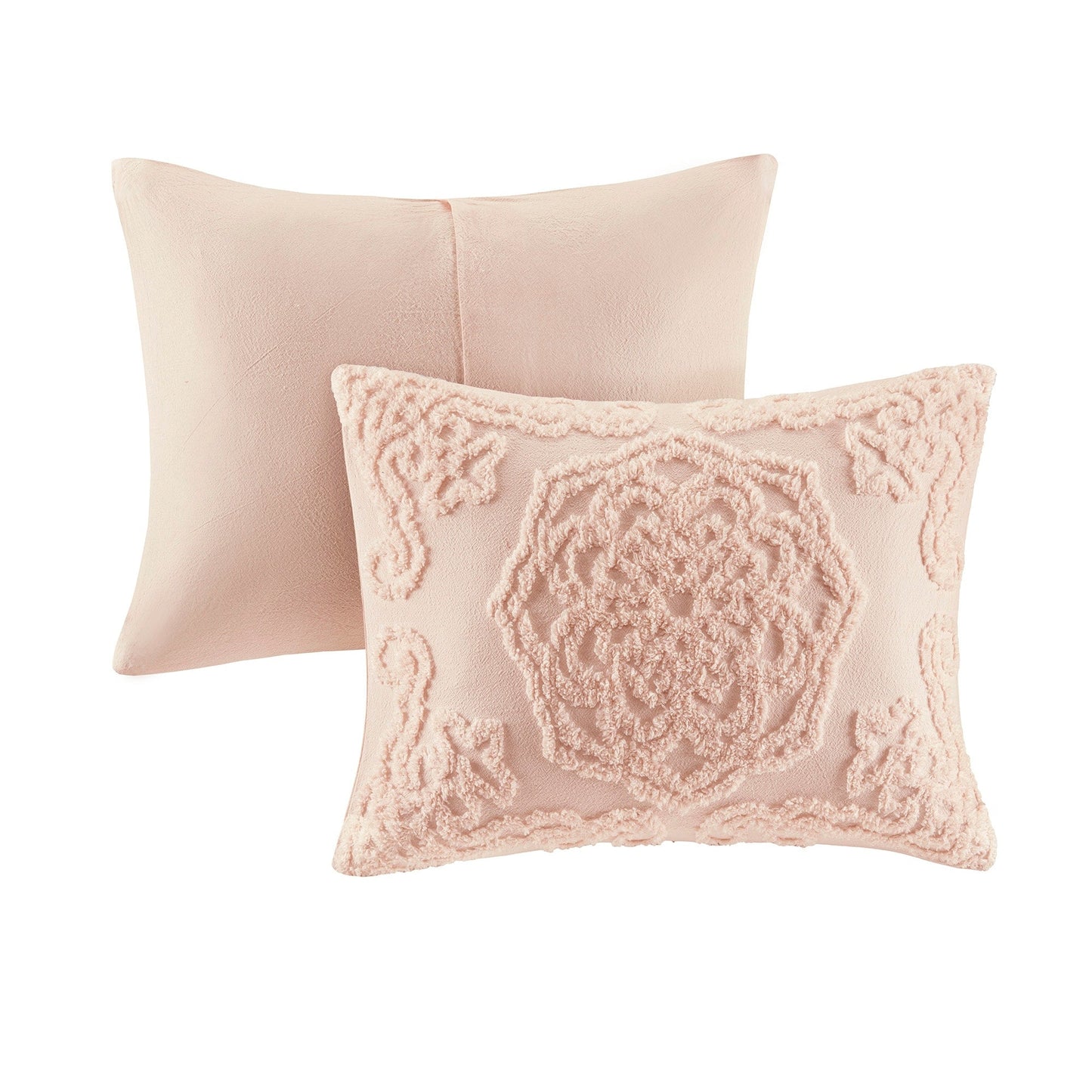 Madison Park Virginia Tufted Cotton Chenille Medallion Duvet Cover Set