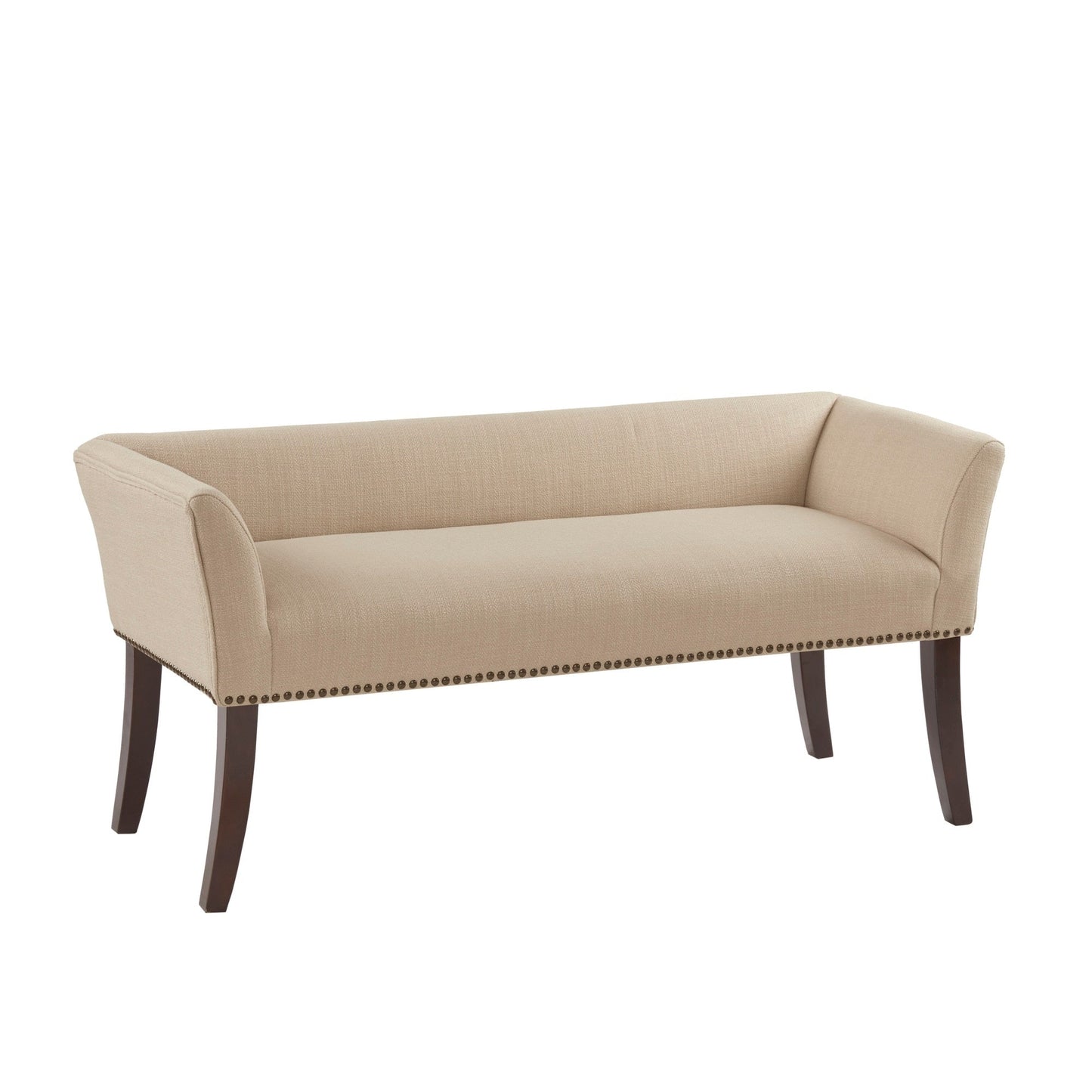 Banc rembourré Madison Park Welburn 49,5 avec dossier et pieds en bois