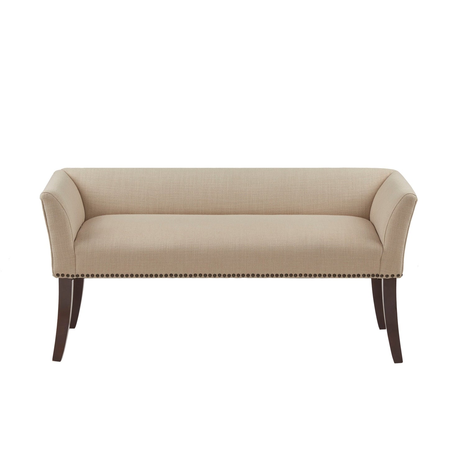 Banc rembourré Madison Park Welburn 49,5 avec dossier et pieds en bois