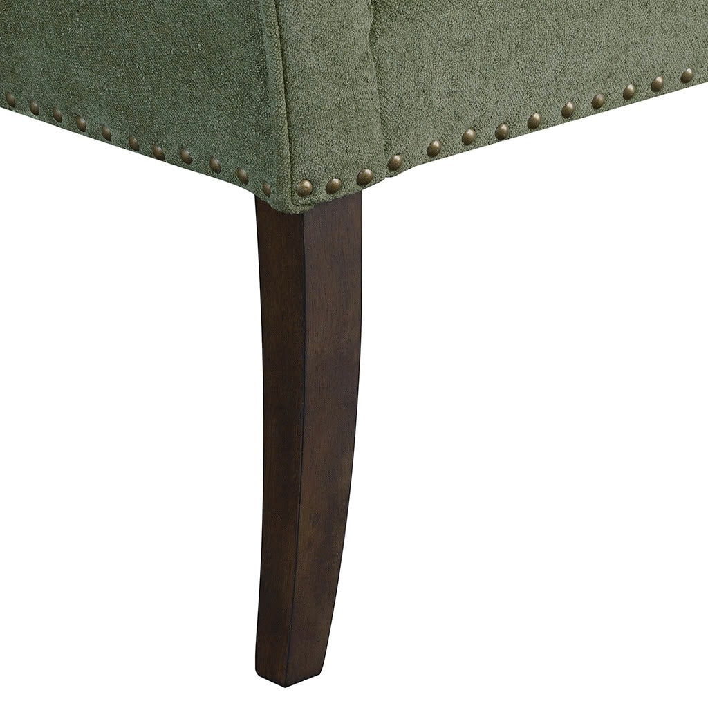 Banc rembourré Madison Park Welburn 49,5 avec dossier et pieds en bois