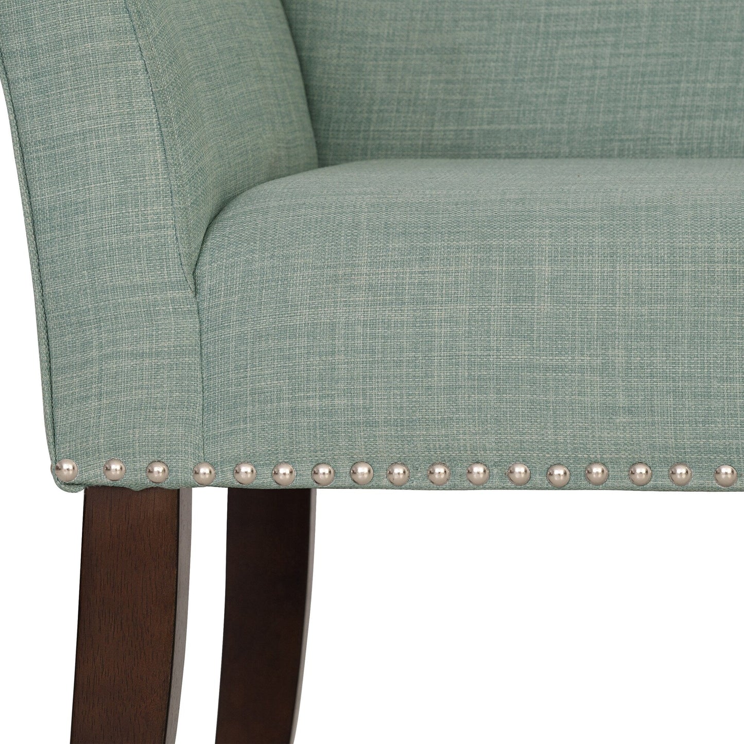 Banc rembourré Madison Park Welburn 49,5 avec dossier et pieds en bois