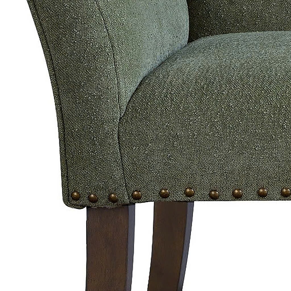 Banc rembourré Madison Park Welburn 49,5 avec dossier et pieds en bois