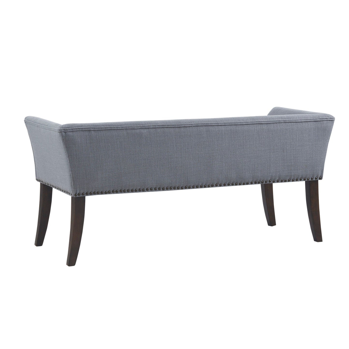 Banc rembourré Madison Park Welburn 49,5 avec dossier et pieds en bois